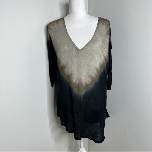 We The Free Ombré Dip Dye Oversize Tunic Top - Picture 2 of 10